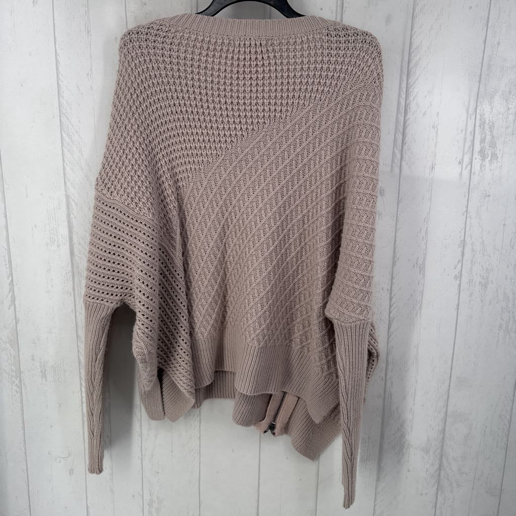 O/S mixed media sweater