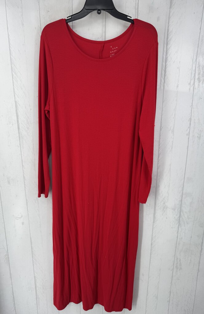 XL ribbed l/s dress