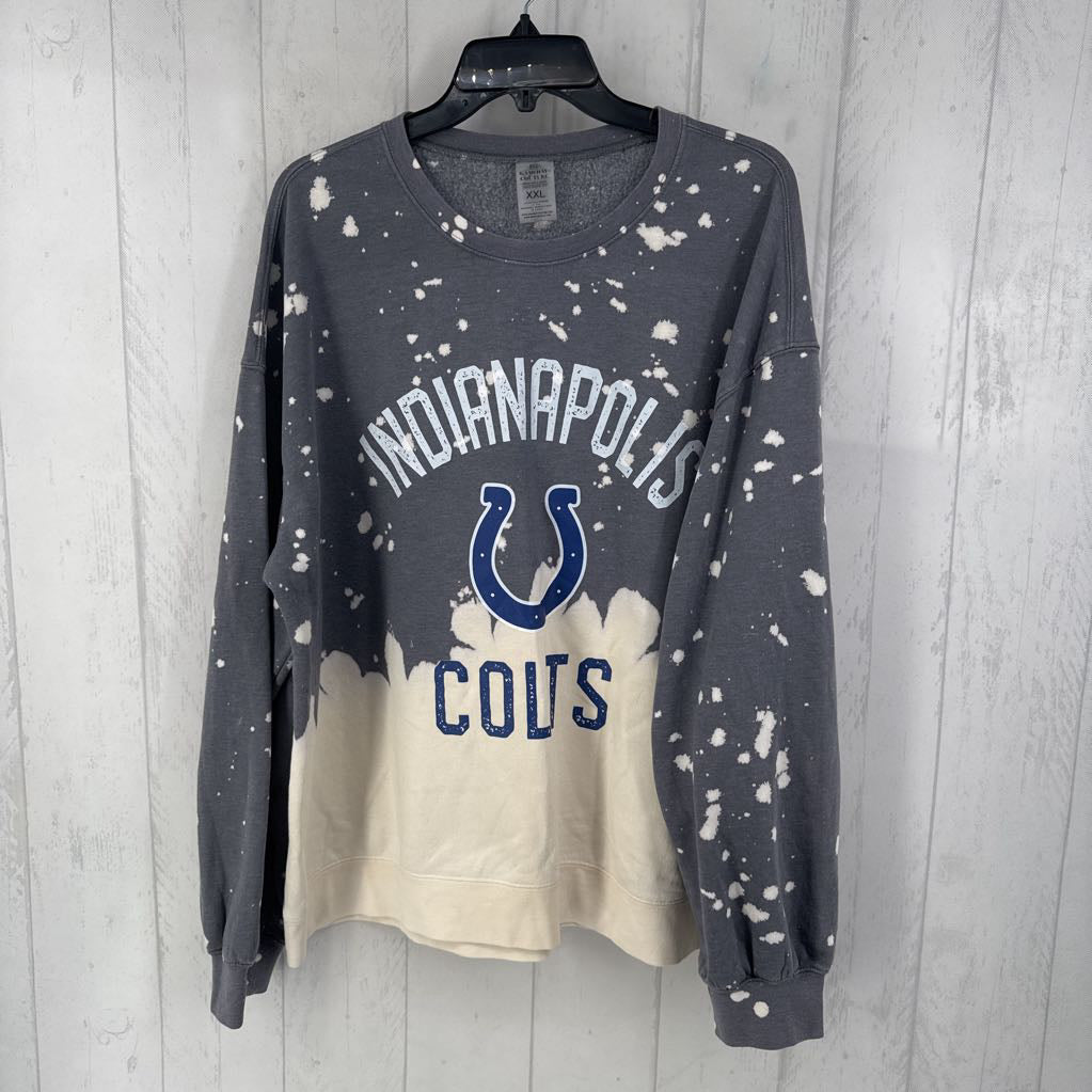 XXL tie dye colts sweatshirt
