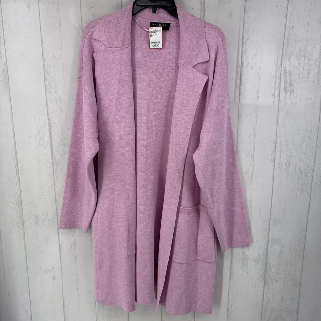 14/16 l/s open pocket cardigan