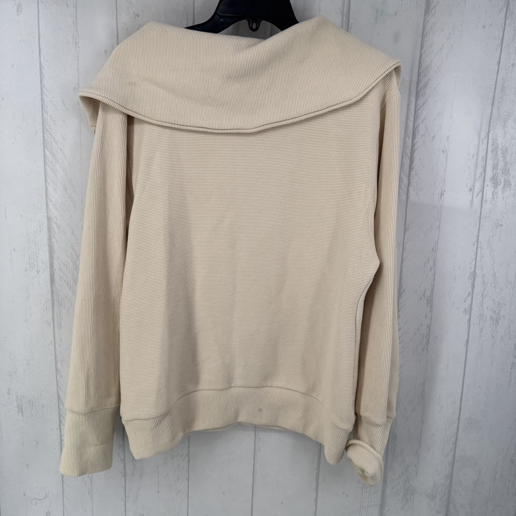 S ribbed quarter zip pullover