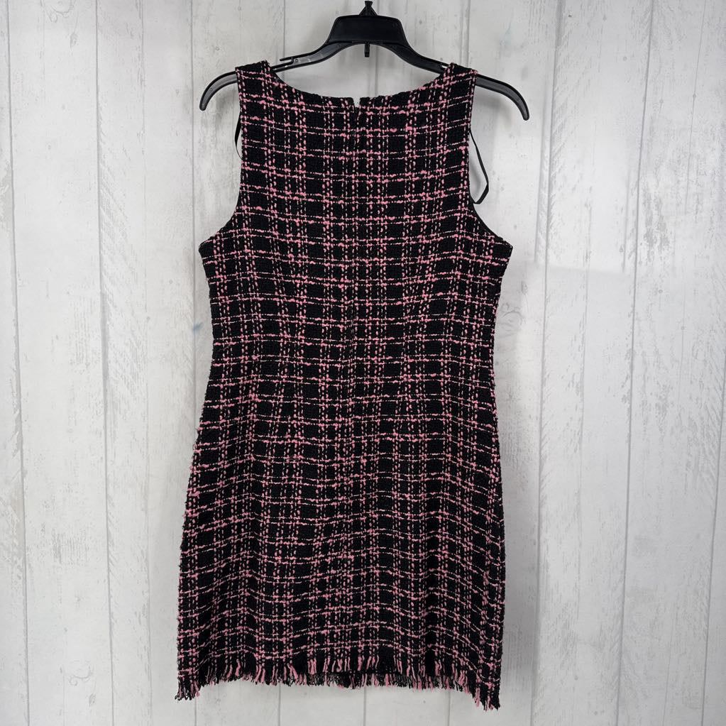 M slvls tweed button detail dress