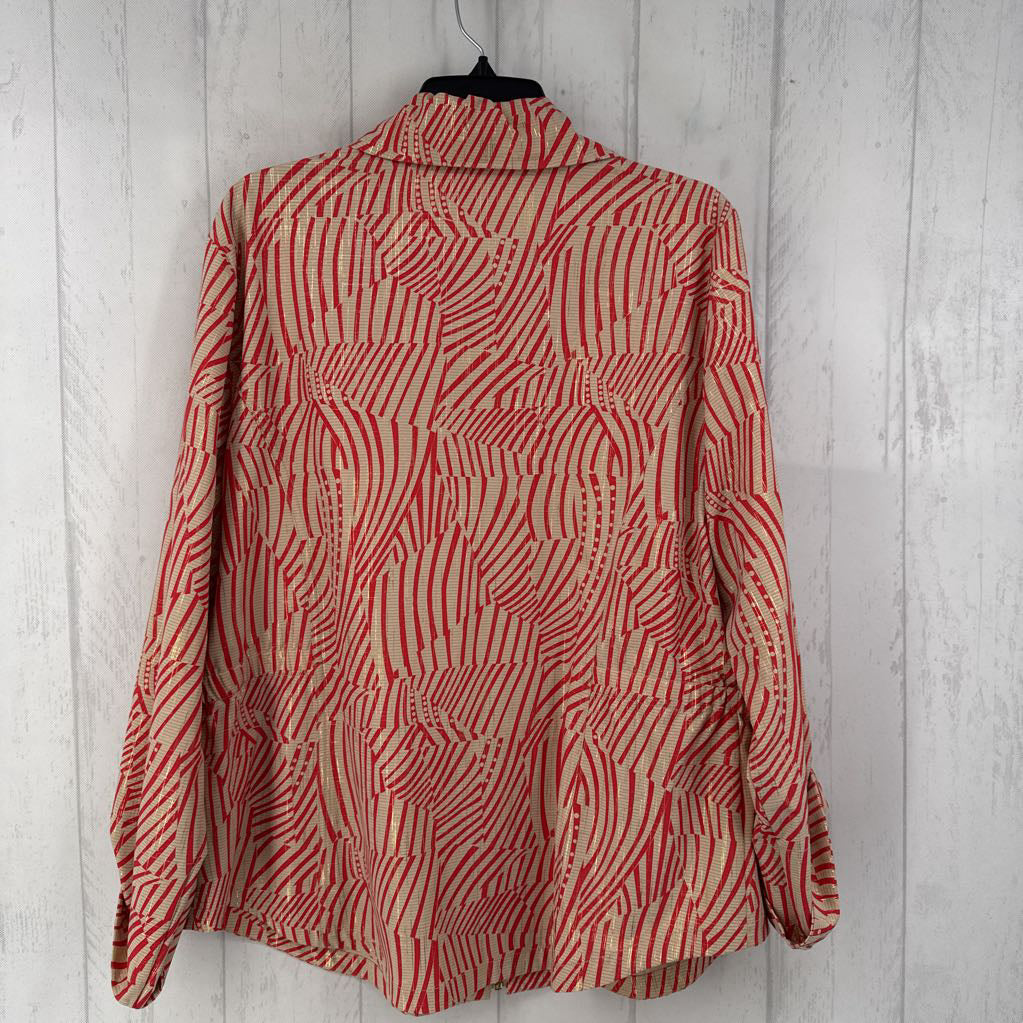 XL painterly waves jacket