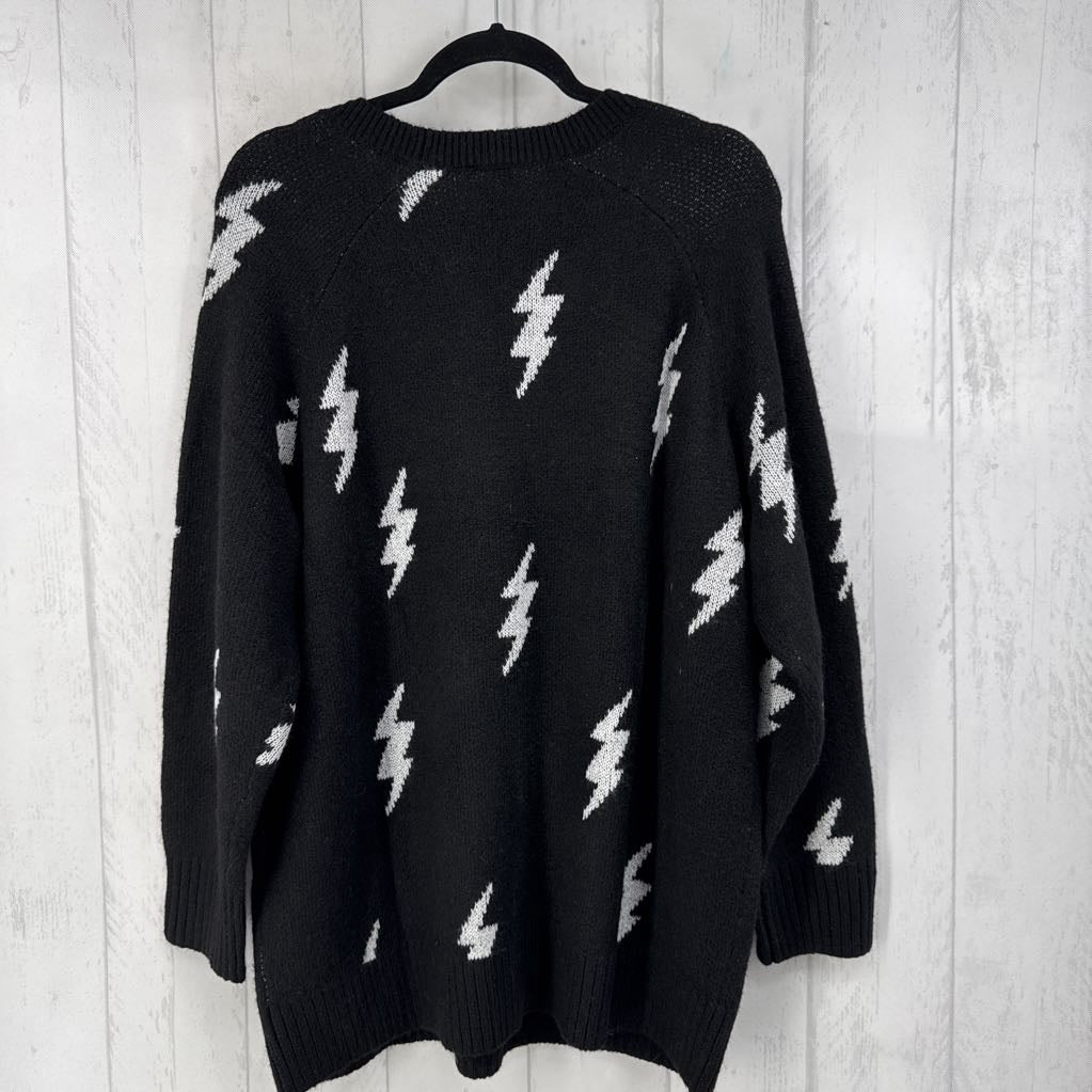 2X lightening bolt sweater