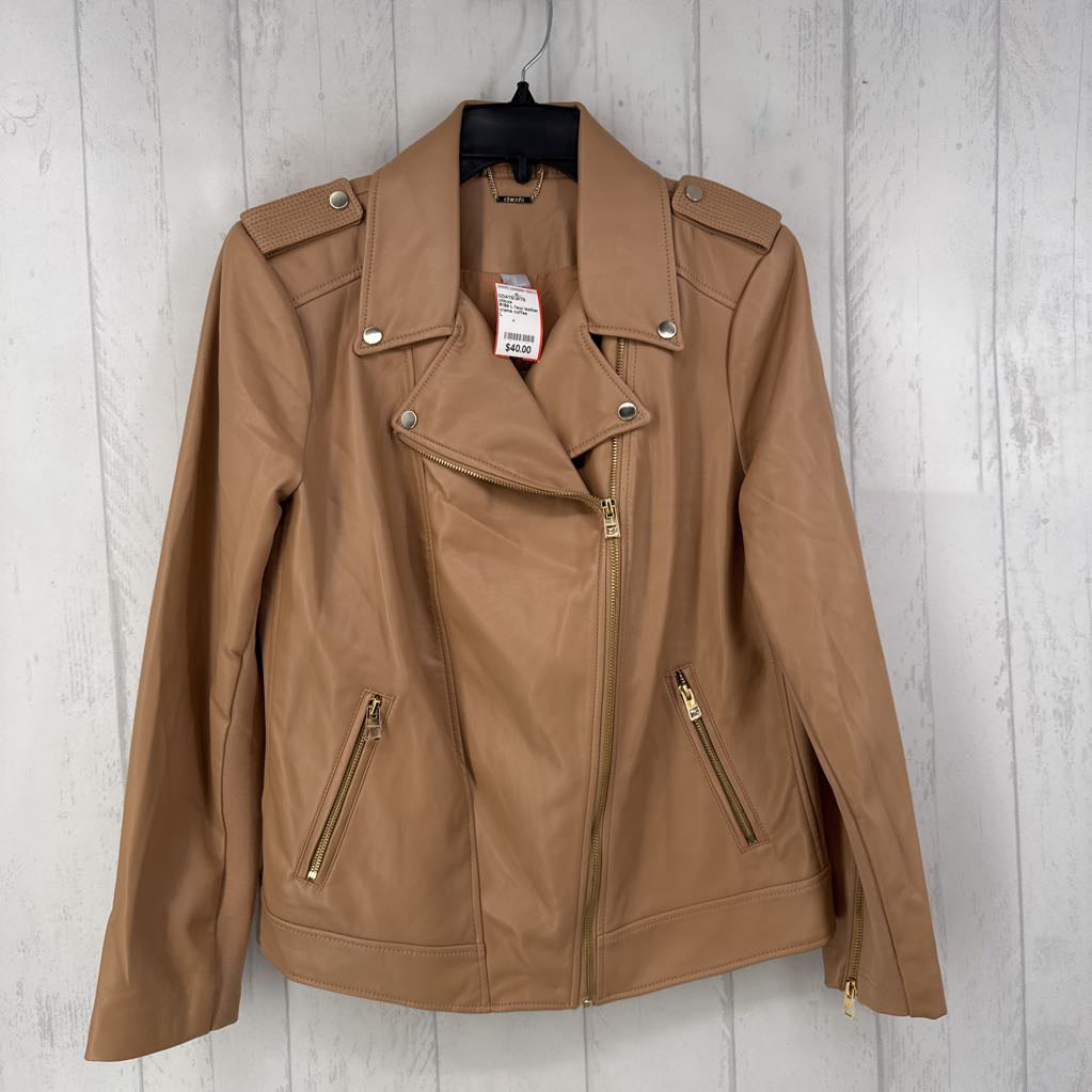 R159 L faux leather moto jacket