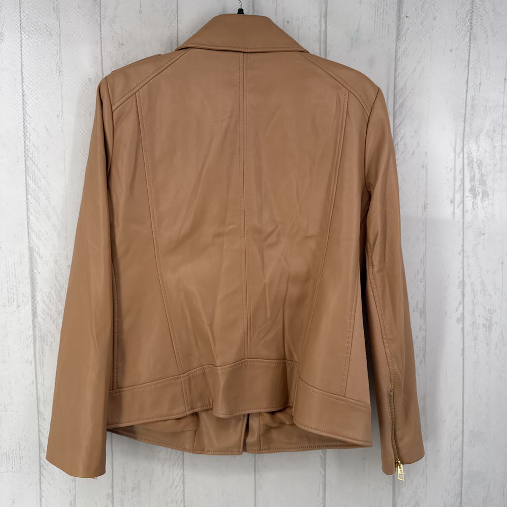 R159 L faux leather moto jacket