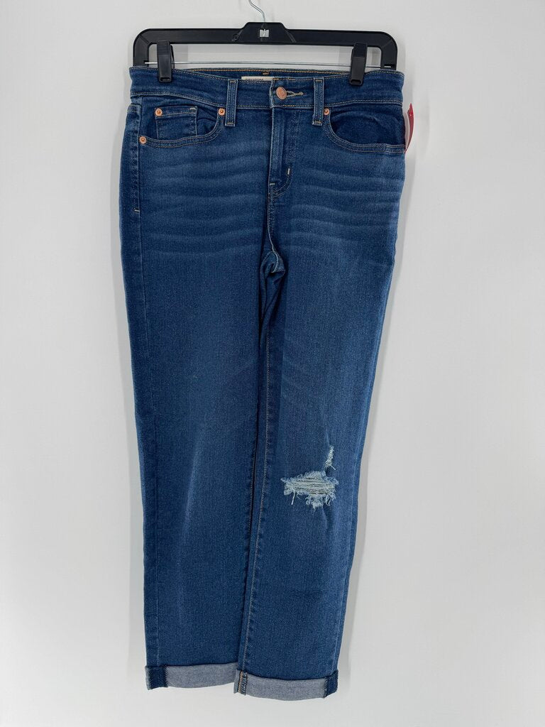 2 cuffed boyfriend jean