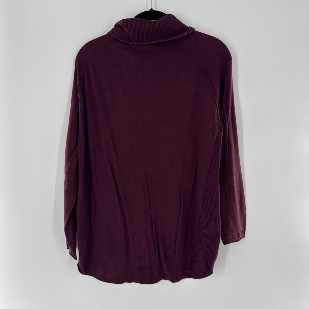 L cowl neck l/s top