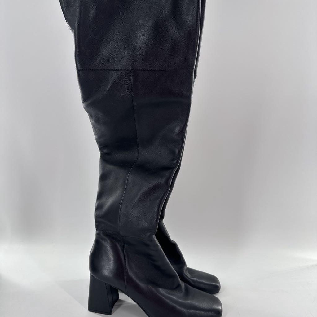9.5 leather over the knee boot