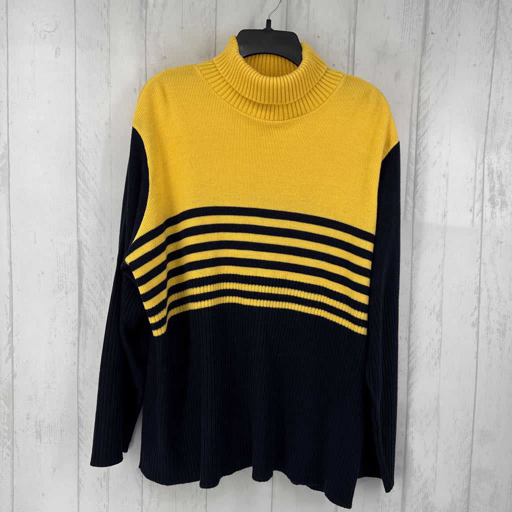 18/20 striped t-neck sweater
