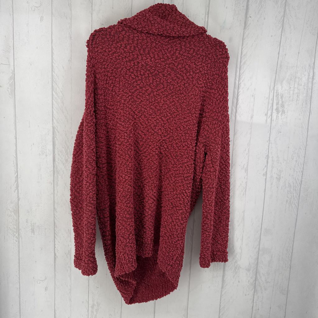 1XL boucle cowl neck sweater