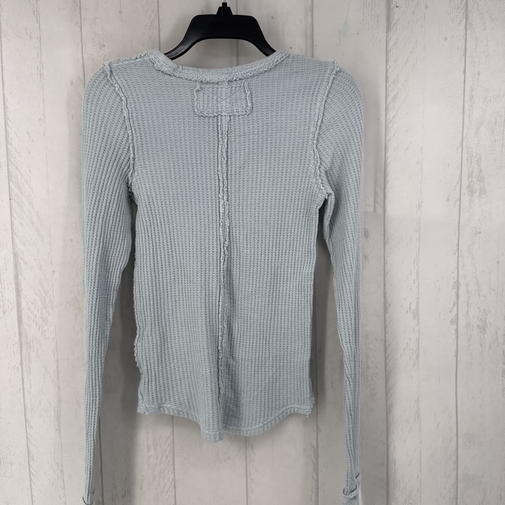 S waffle knit l/s tee