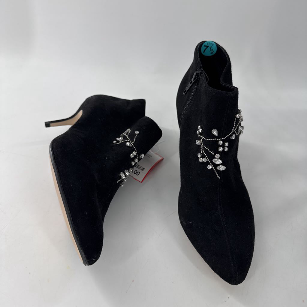 7.5 rhinestone embelished bootie