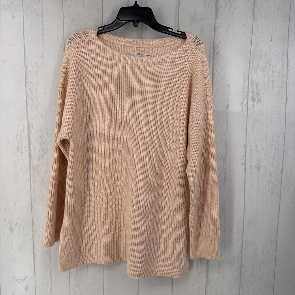 XL bateau neck tunic sweater
