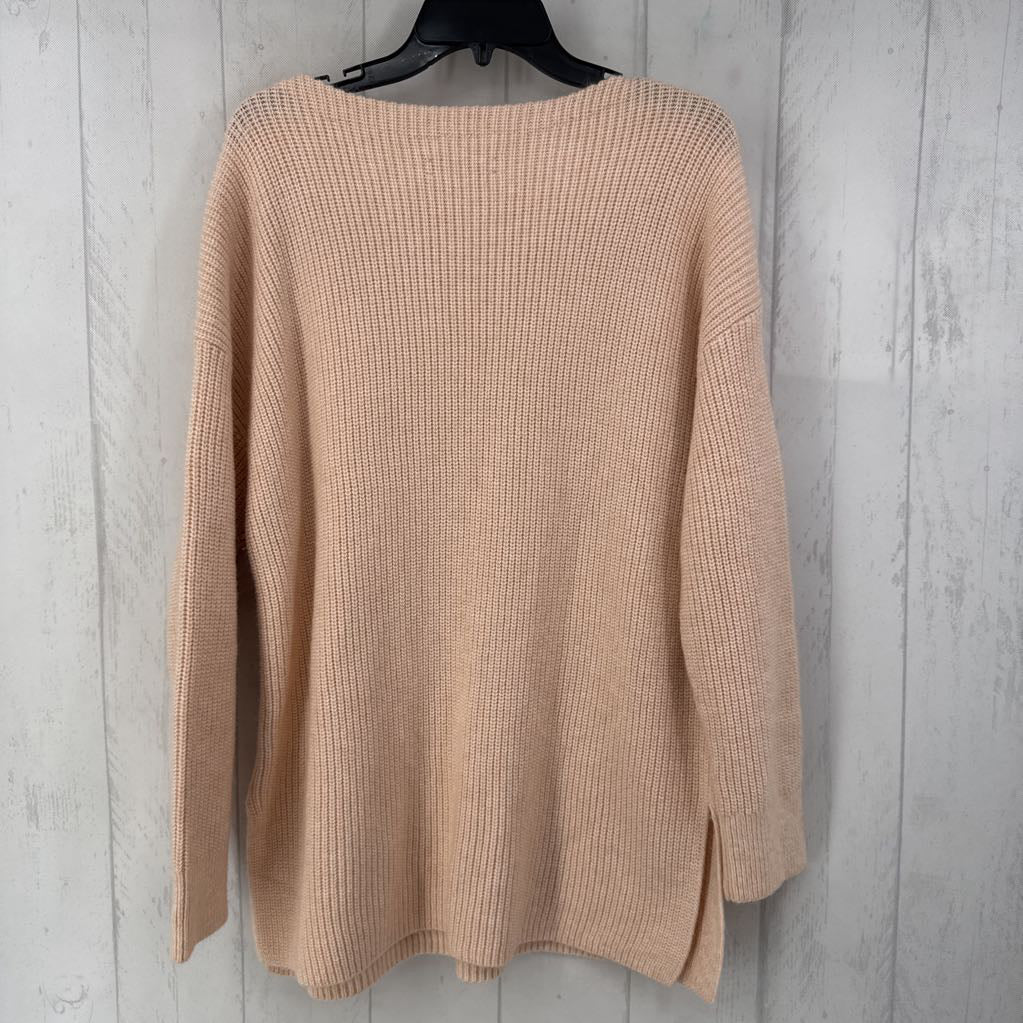 XL bateau neck tunic sweater