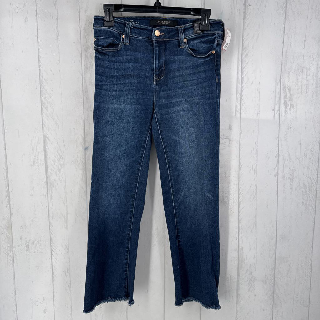 4 crop flare jeans
