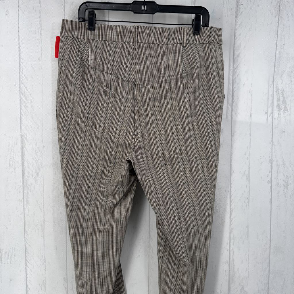 14 plaid pull-on pants