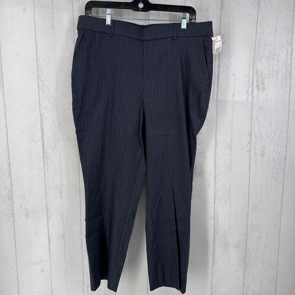 14 pin-stripe pull-on pants