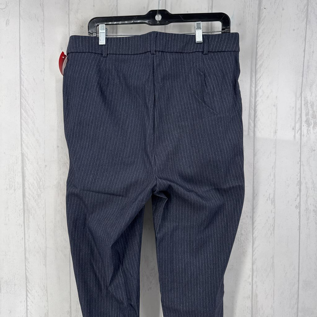 14 pin-stripe pull-on pants