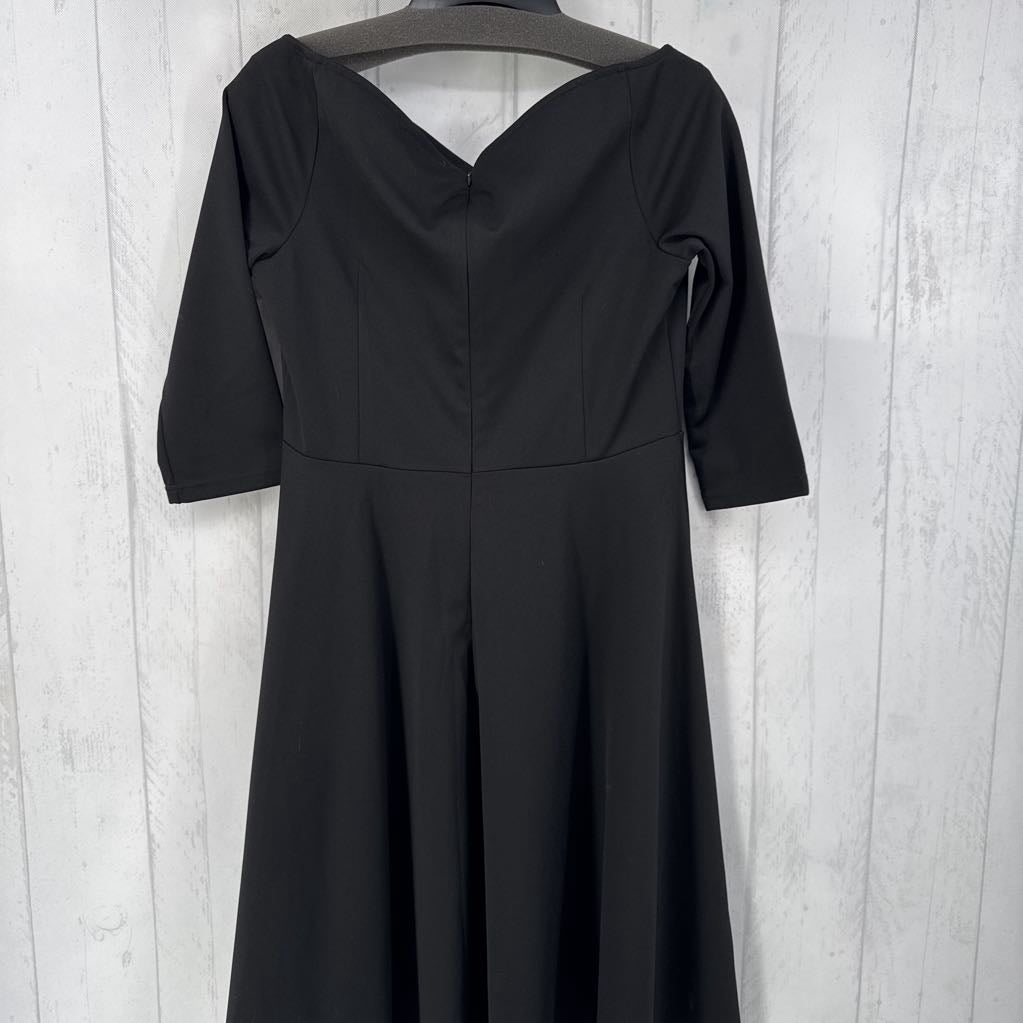 L elbow slv off shoulder dress