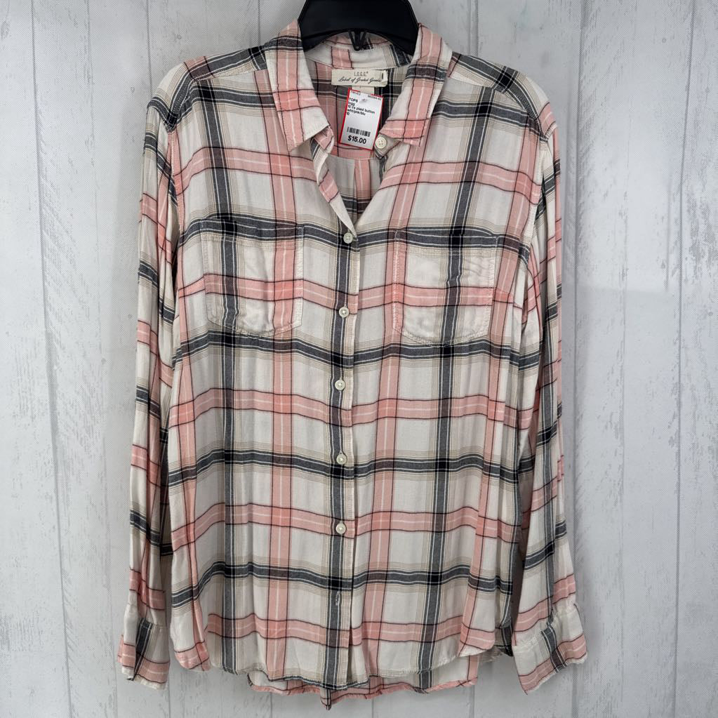 10 l/s plaid button shirt