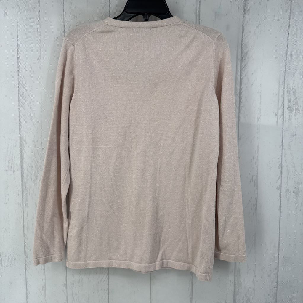 L l/s v-neck shimmer top