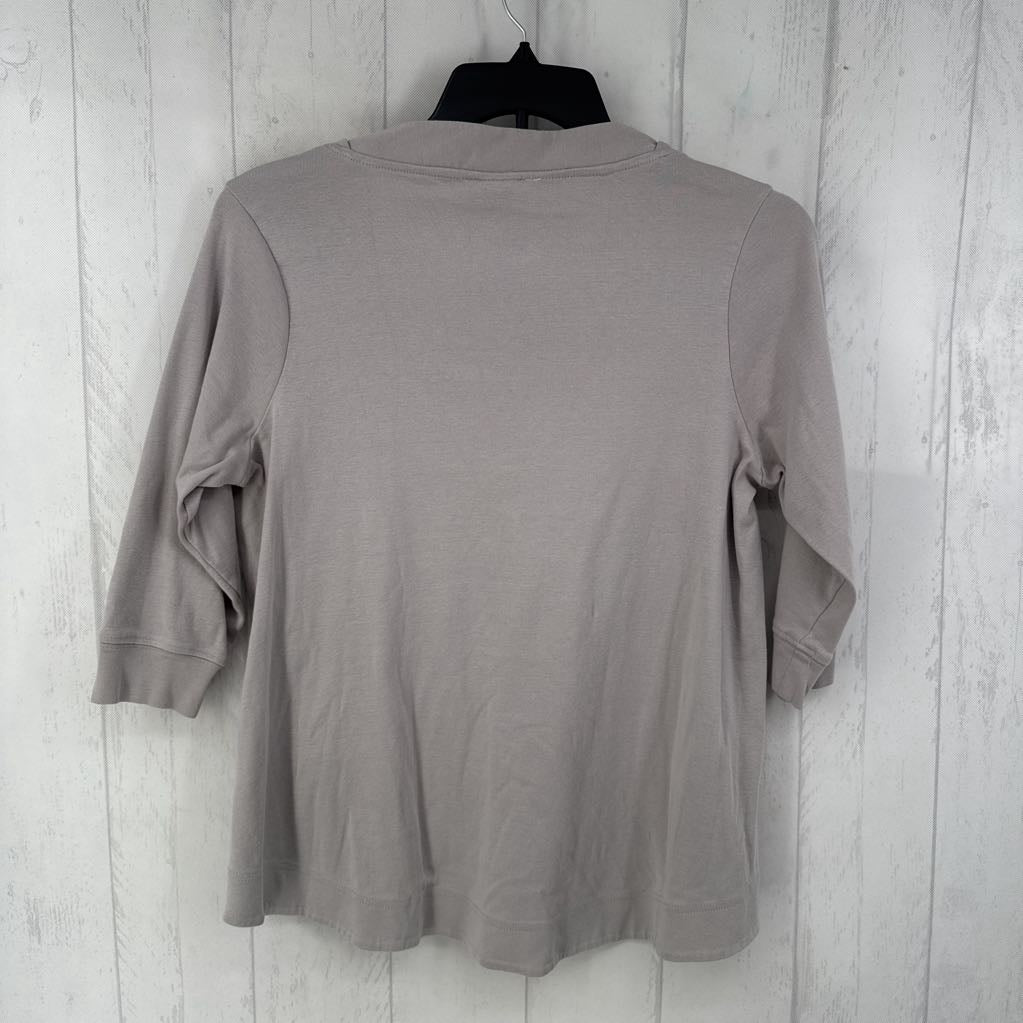 XL scoop neck 3/4 slv tee