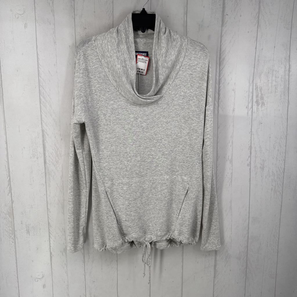 S drawstring hem sweatshirt