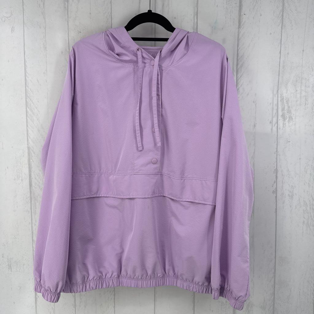 18/20 l/s half snap closure pullover wind breaker