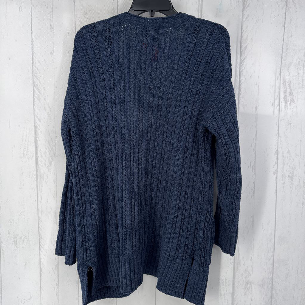 L l/s open pocket cardigan