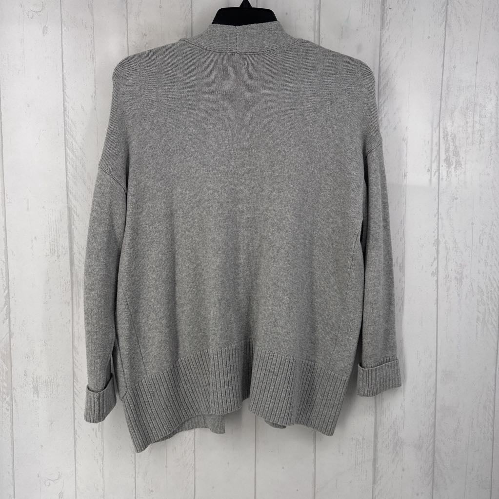 L l/s open pocket cardigan