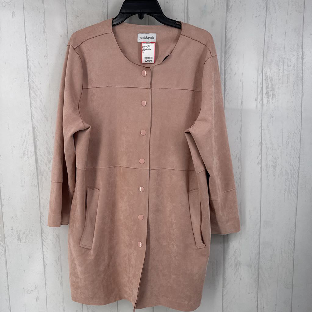 XL faux suede jacket