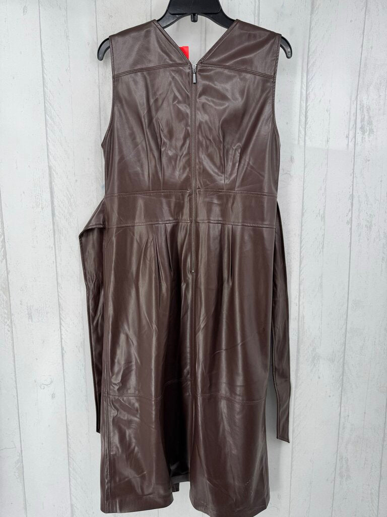 12 vegan leather slvls dress
