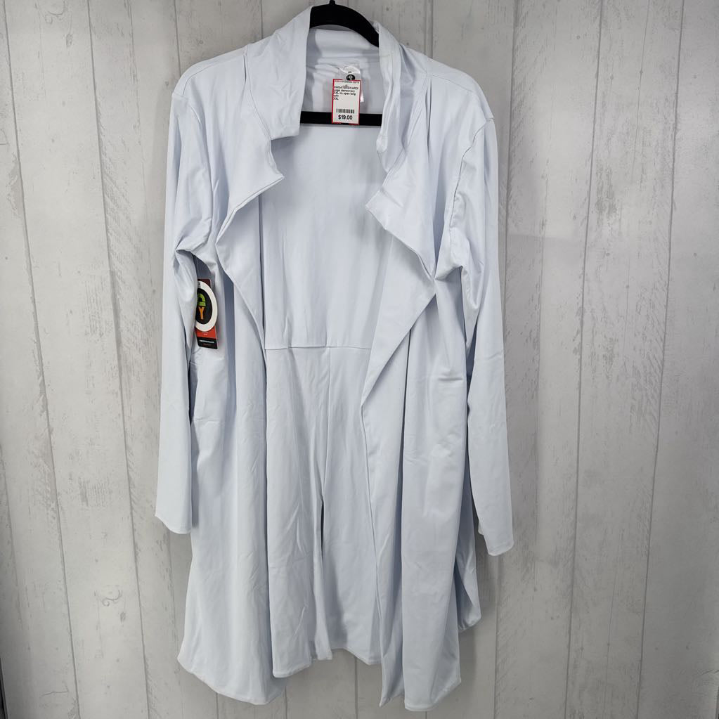 XXL l/s open long cardigan