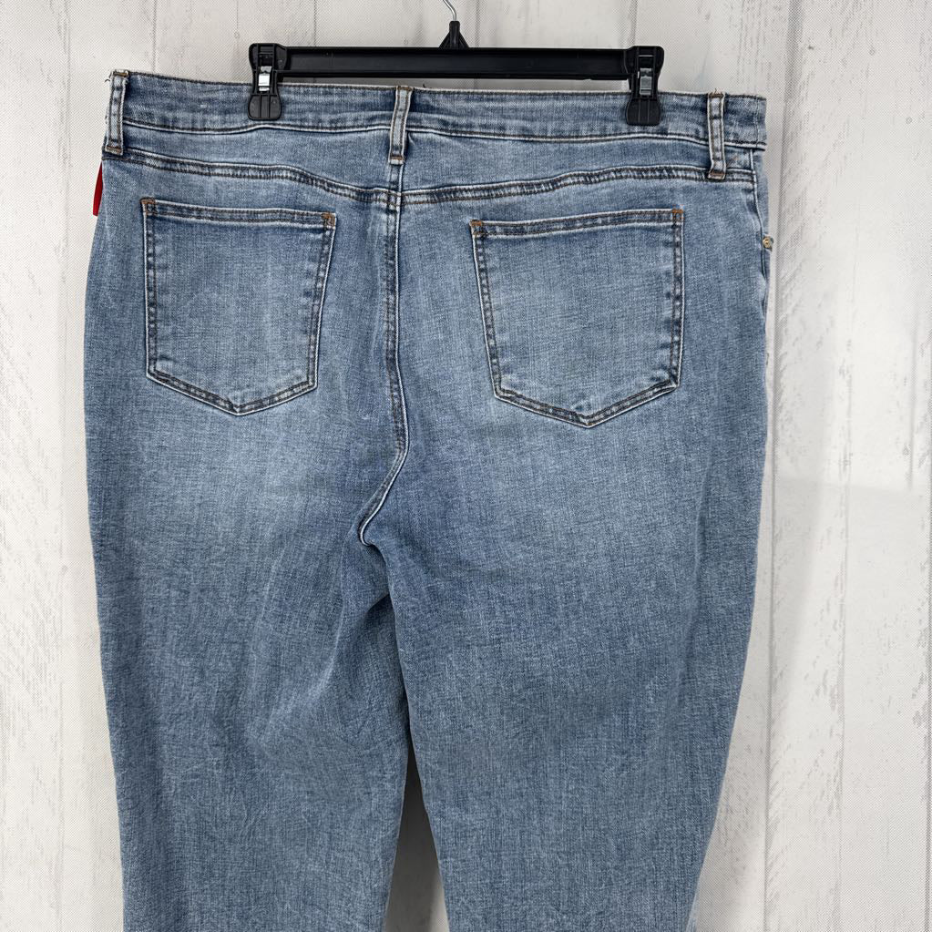 16 embelished slim leg ankle jean