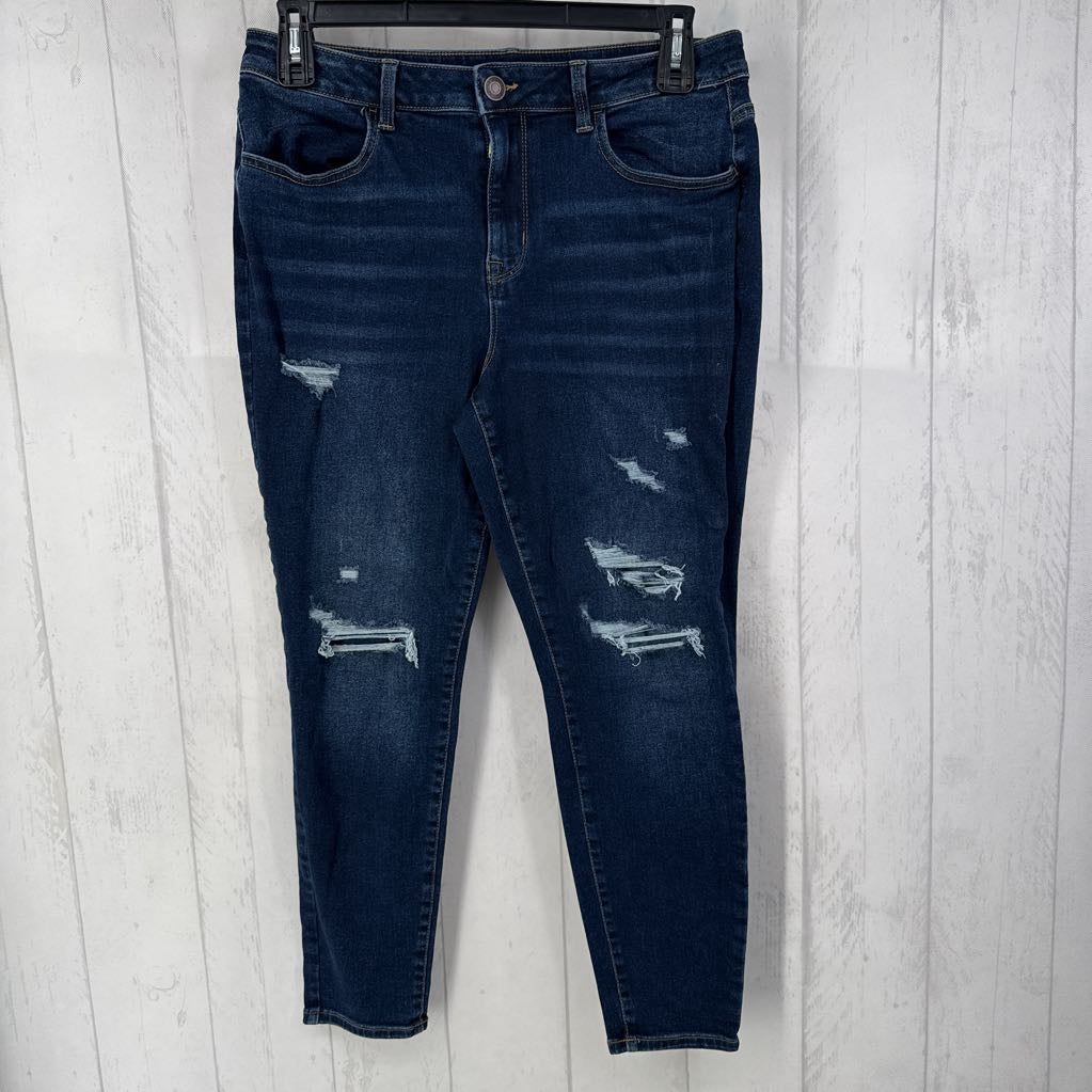 Ls distressed high rise jeans