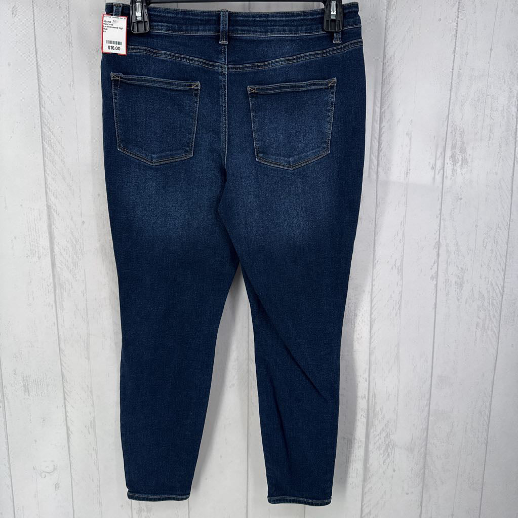 Ls distressed high rise jeans