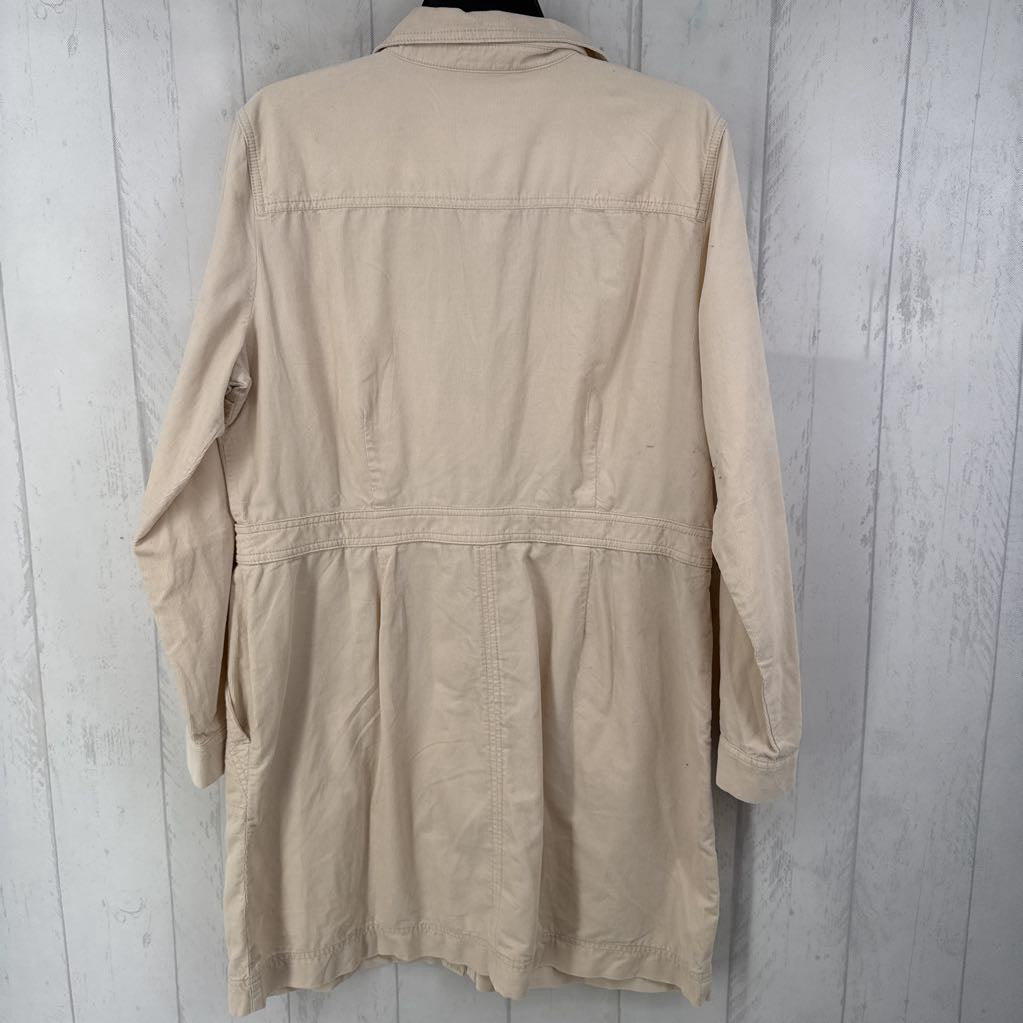14 l/s corduroy button shirt dress