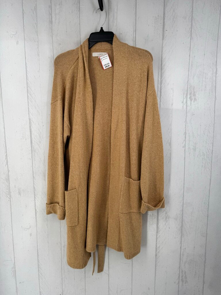 L l/s open pocket cardigan
