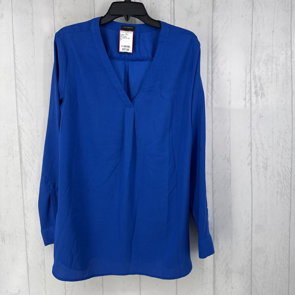 L v-neck l/s top