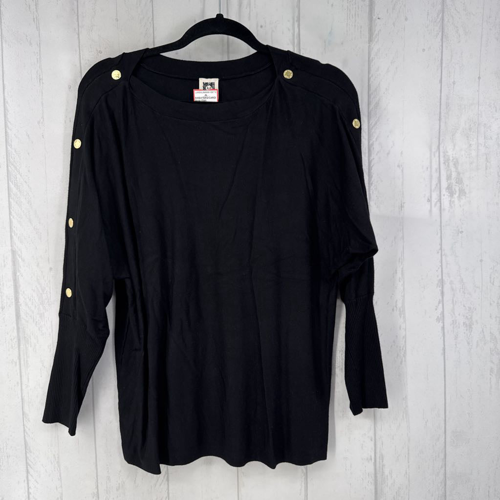 XL button slv sweater