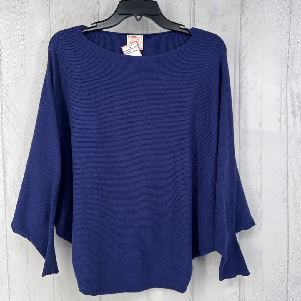 S/M rib knit dolman slv sweater