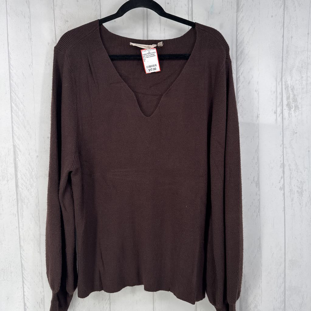 1X v-neck sweater
