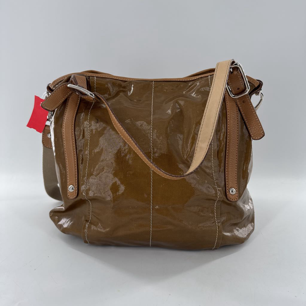 coated canvas tote bag