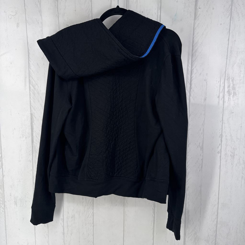 6 quilted open front jacket