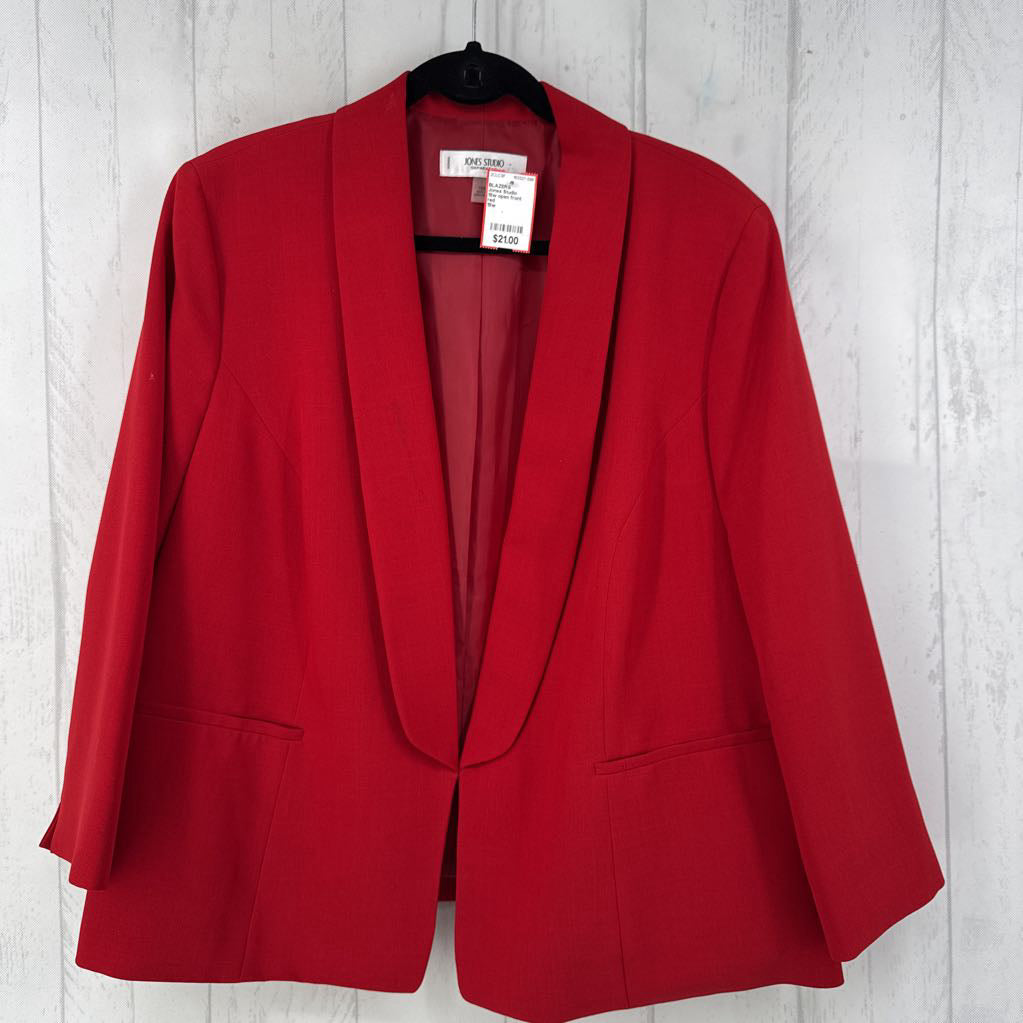 18w open front blazer
