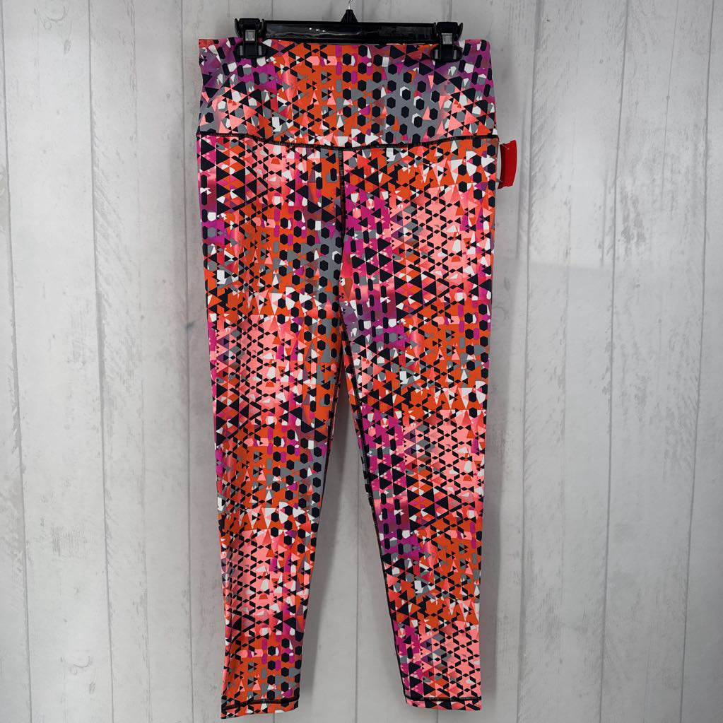 R90 L printed hi-rise leggings