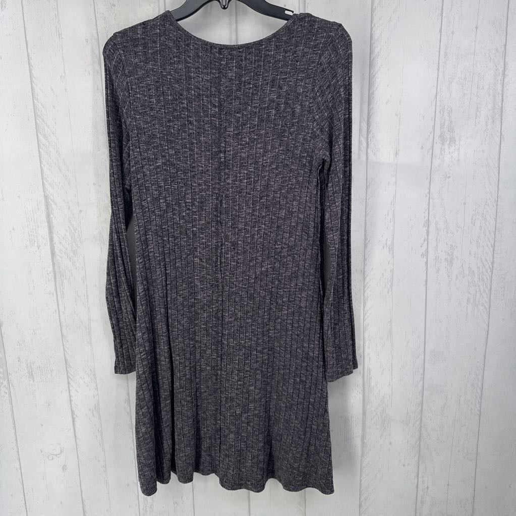M rib knit l/s dress