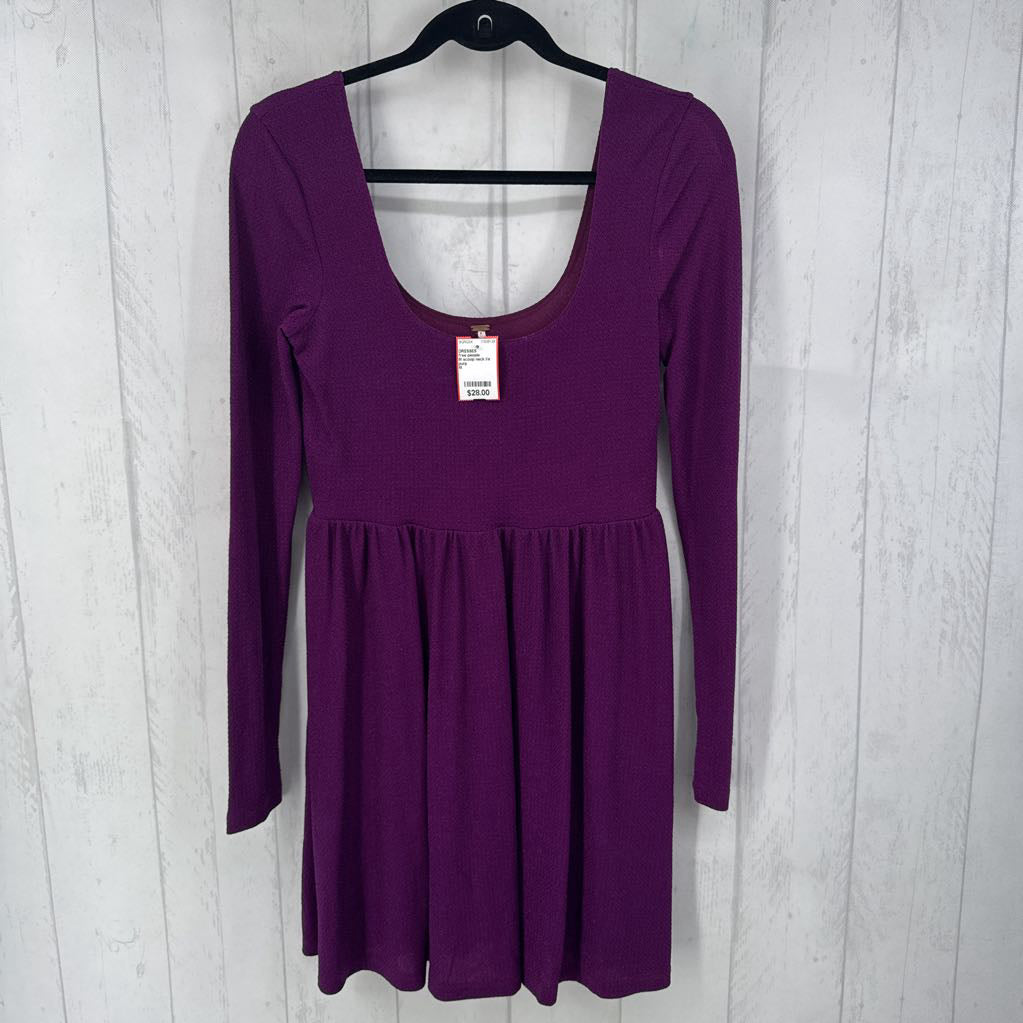 M scoop neck l/s dress