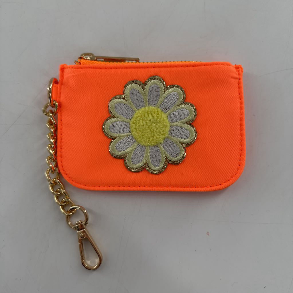 nylon daisy keychain pouch